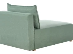 Chaise longue NERBO Bouclé Verde chiaro