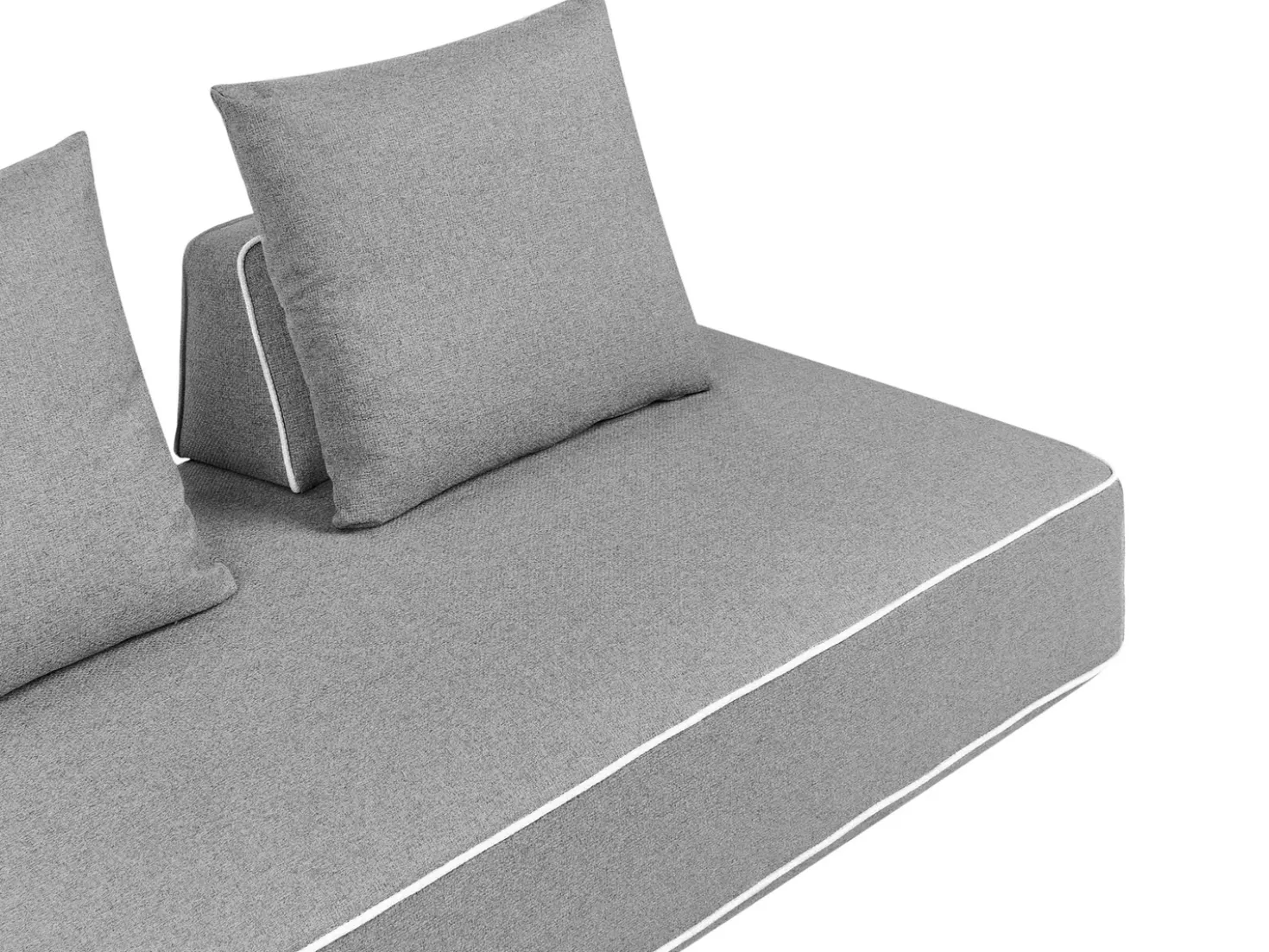 Chaise longue SEILLANS Tessuto Grigio