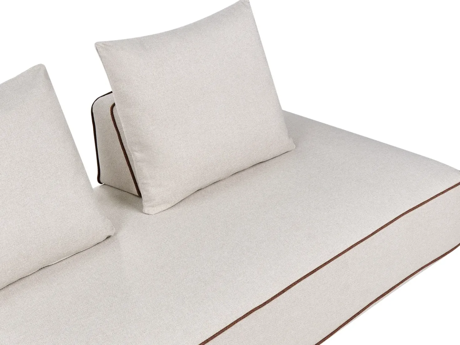 Chaise longue SEILLANS Tessuto Beige chiaro