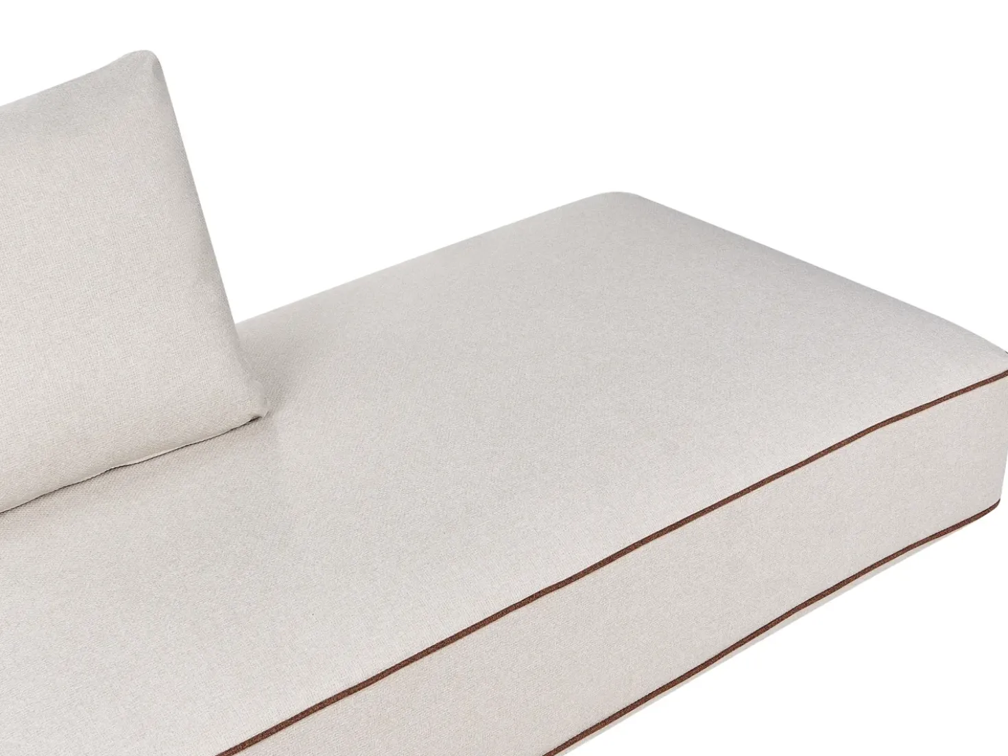 Chaise longue SEILLANS Tessuto Beige chiaro
