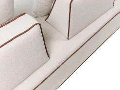 Chaise longue SEILLANS Tessuto Beige chiaro