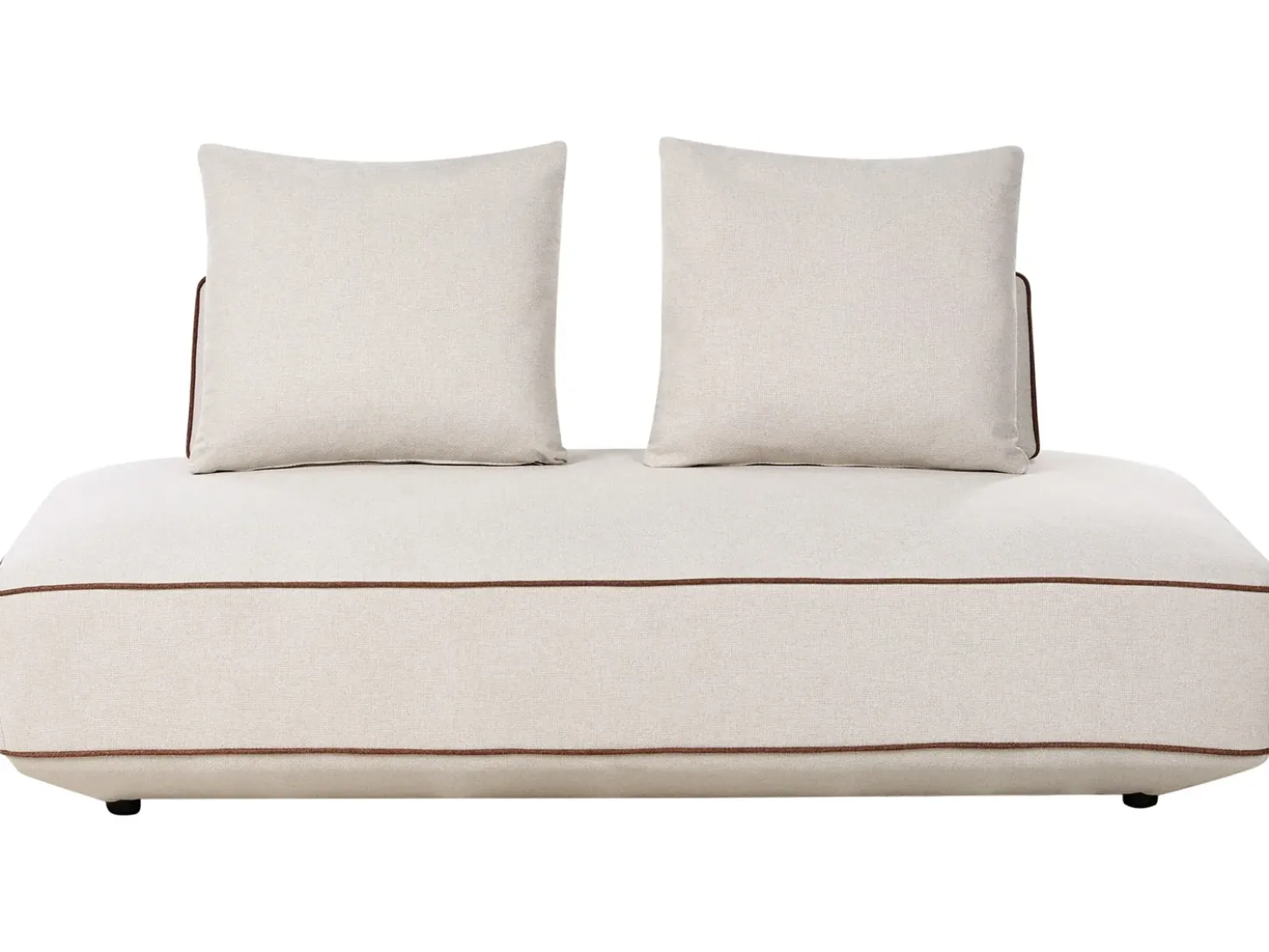 Chaise longue SEILLANS Tessuto Beige chiaro
