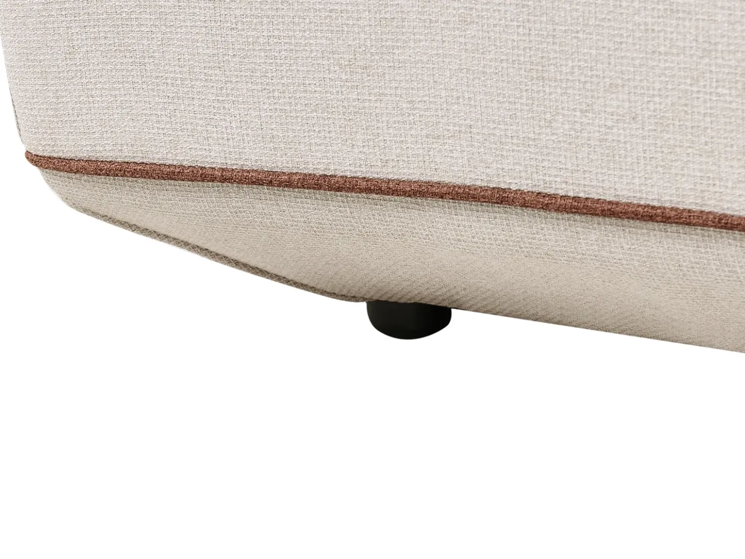 Chaise longue SEILLANS Tessuto Beige chiaro