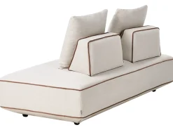 Chaise longue SEILLANS Tessuto Beige chiaro