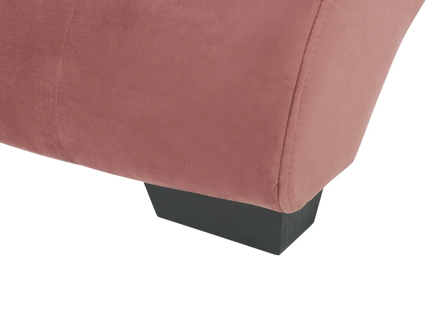 Chaise longue SIMORRE Velluto Rosa pastello con altoparlante Bluetooth integrato