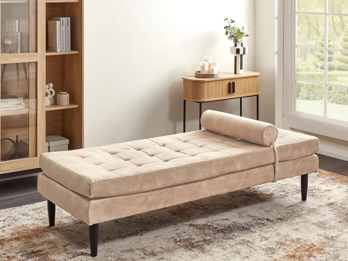 Chaise longue USSEL Velluto Beige