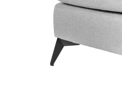 Chaise longue versione destra SIEVOZ Tessuto Grigio chiaro