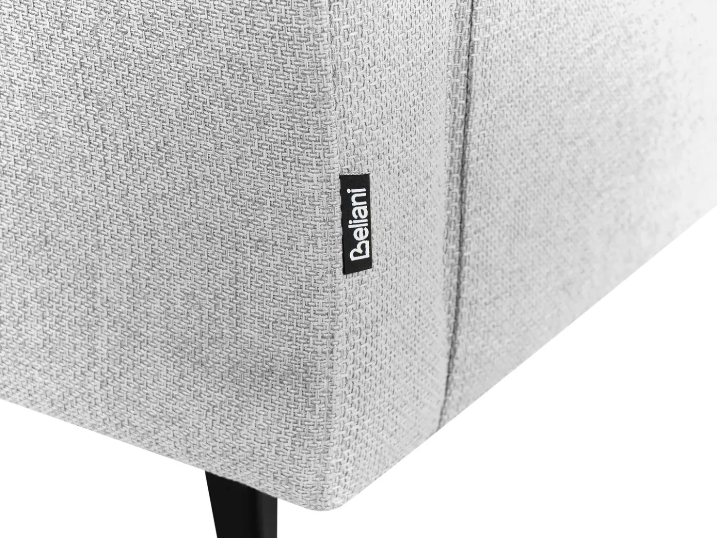 Chaise longue versione destra SIEVOZ Tessuto Grigio chiaro