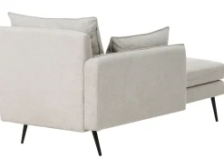 Chaise longue versione destra YERRES Tessuto Grigio