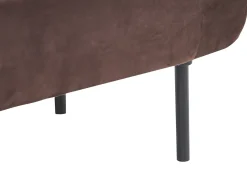 Chaise longue versione destra MIRMANDE Velluto Marrone scuro
