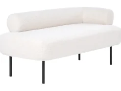 Chaise longue versione destra MIRMANDE Bouclé Bianco sporco