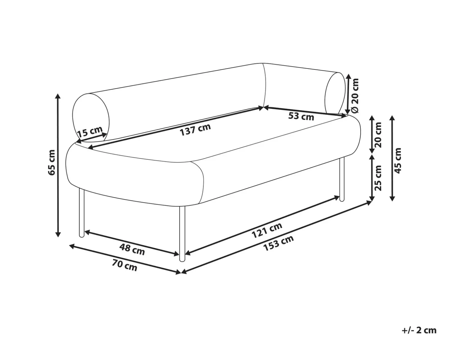Chaise longue versione destra MIRMANDE Bouclé Bianco sporco