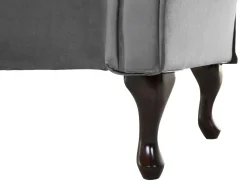 Chaise longue versione destra LATTES Velluto Grigio
