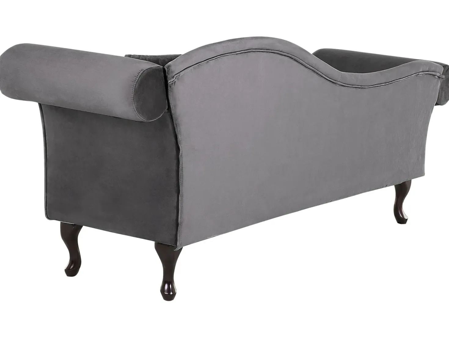 Chaise longue versione destra LATTES Velluto Grigio