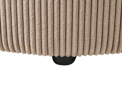 Chaise longue versione destra VANVEY Velluto a coste Beige sabbia