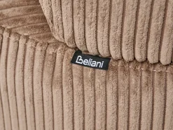 Chaise longue versione destra VANVEY Velluto a coste Beige sabbia