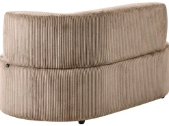 Chaise longue versione destra VANVEY Velluto a coste Beige sabbia