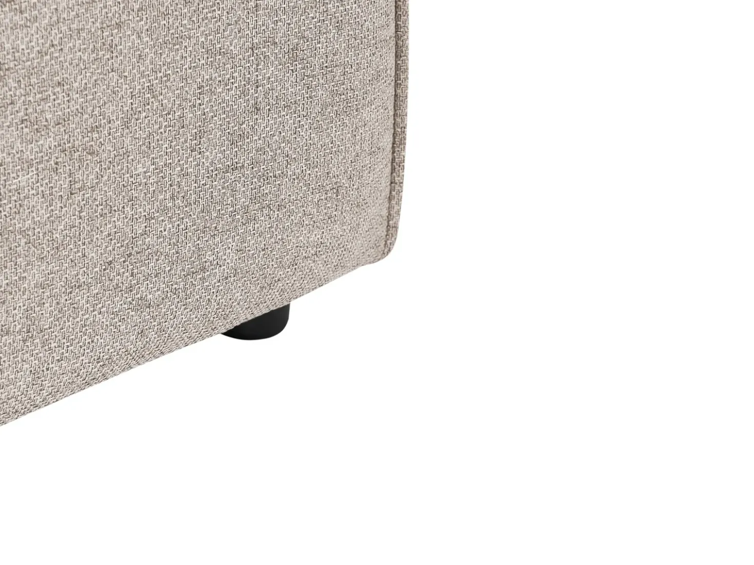 Chaise longue versione destra BRANDE Tessuto Marrone chiaro