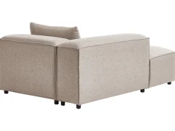 Chaise longue versione destra BRANDE Tessuto Marrone chiaro