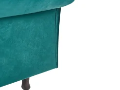 Chaise longue versione destra LATTES II Velluto Verde smeraldo con cuscino