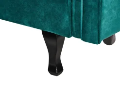 Chaise longue versione destra LATTES II Velluto Verde smeraldo con cuscino