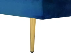 Chaise longue versione destra MIRAMAS Velluto Blu marino