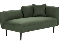 Chaise longue versione destra CHEVANNES Bouclé Verde scuro