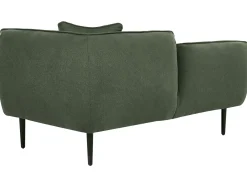 Chaise longue versione destra CHEVANNES Bouclé Verde scuro