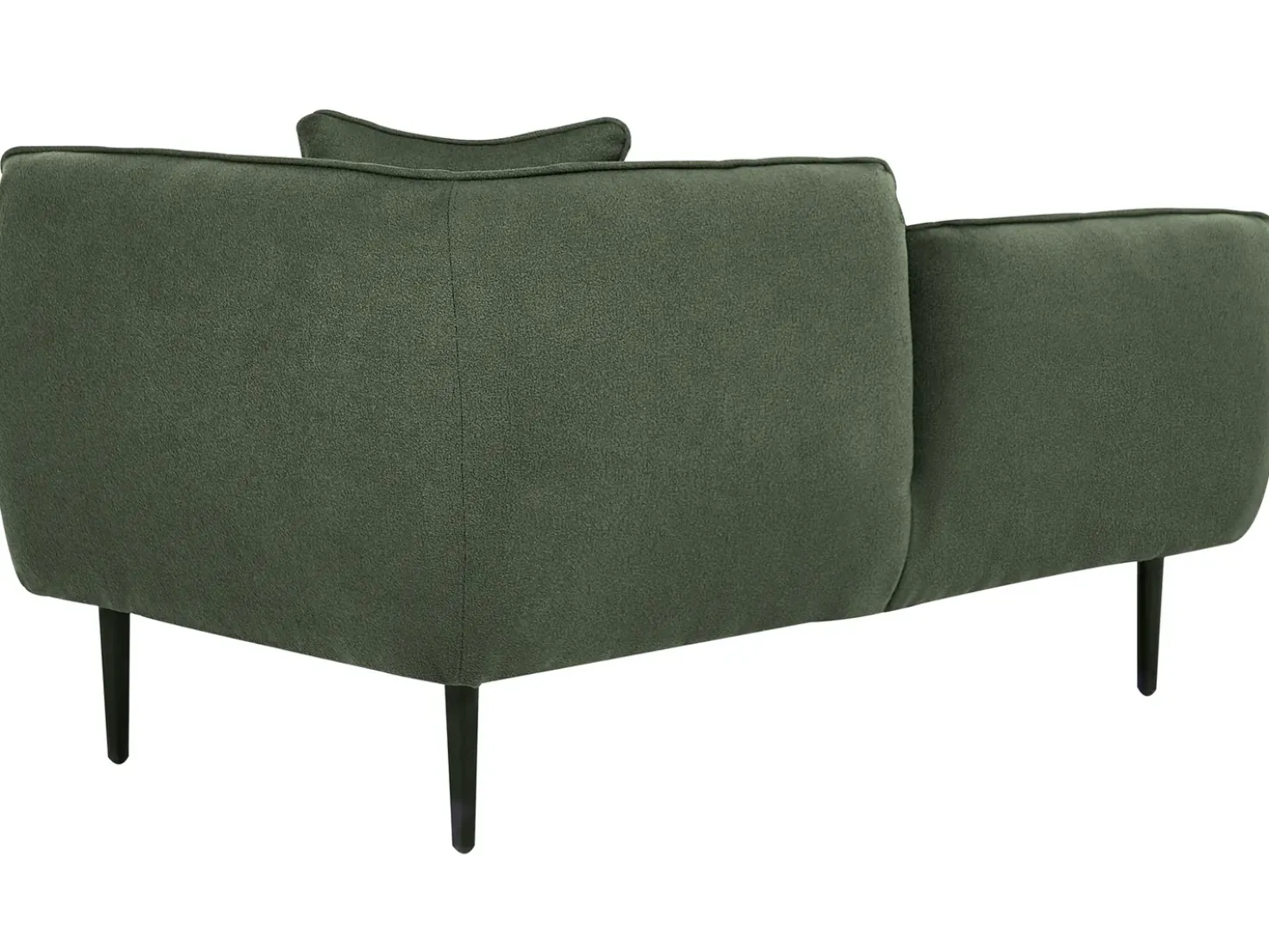 Chaise longue versione destra CHEVANNES Bouclé Verde scuro