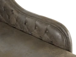Chaise longue versione destra NIMES Scamosciato sintetico Marrone