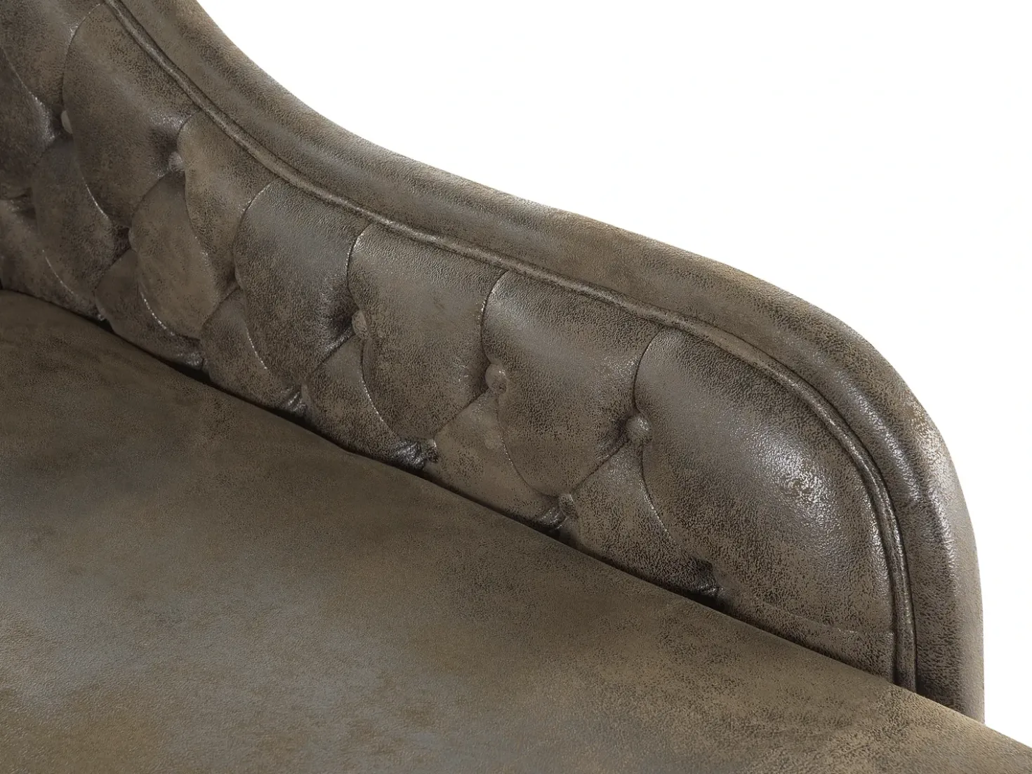Chaise longue versione destra NIMES Scamosciato sintetico Marrone