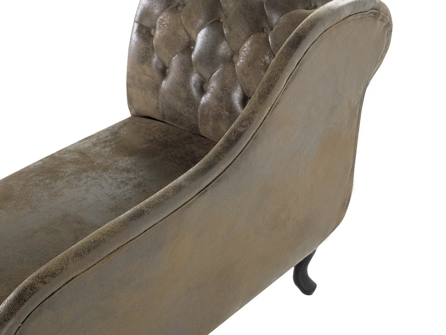 Chaise longue versione destra NIMES Scamosciato sintetico Marrone
