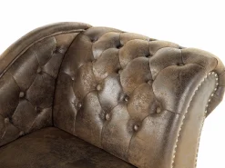 Chaise longue versione destra NIMES Scamosciato sintetico Marrone
