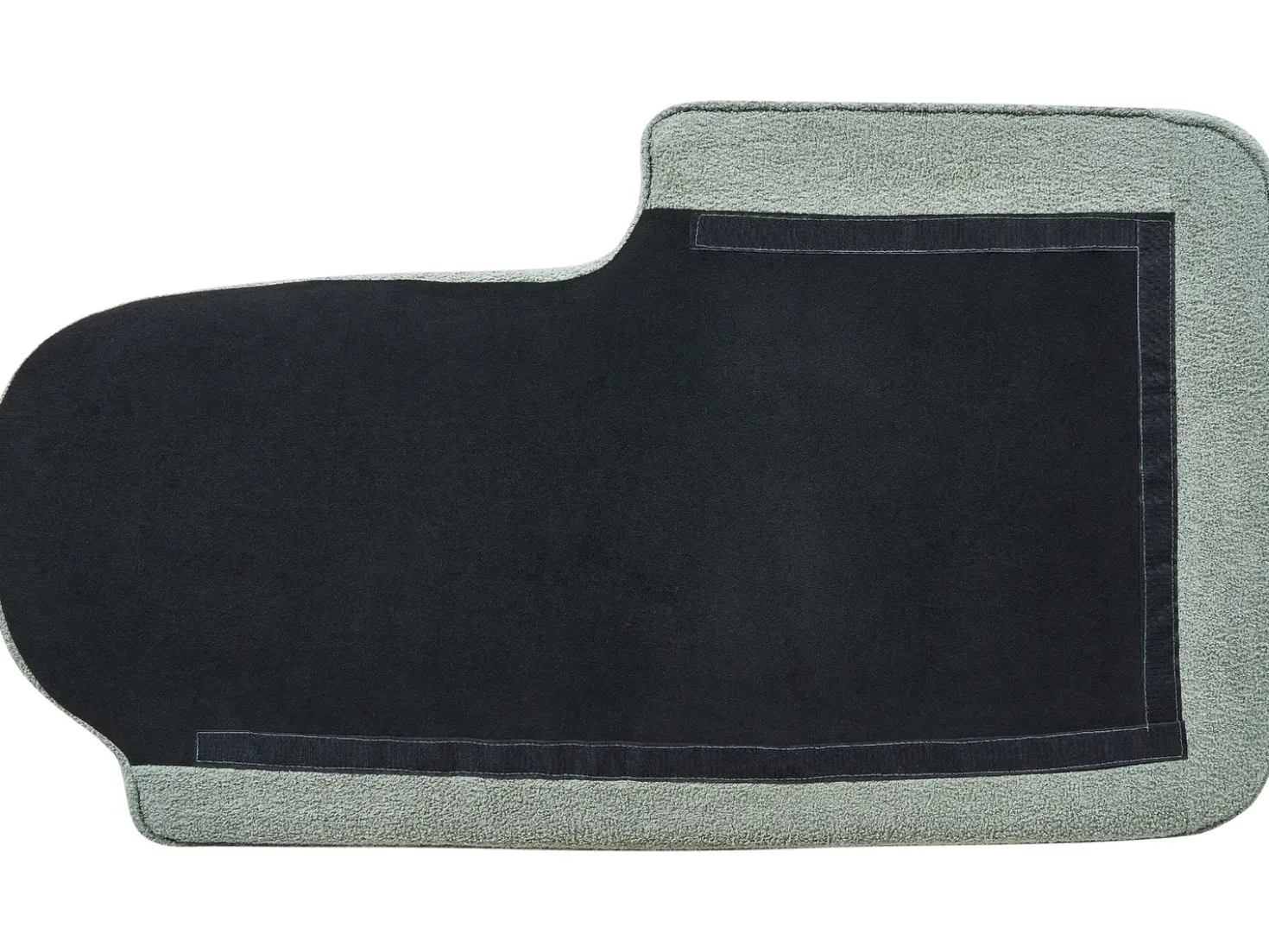Chaise longue versione destra ALLIER Bouclé Verde