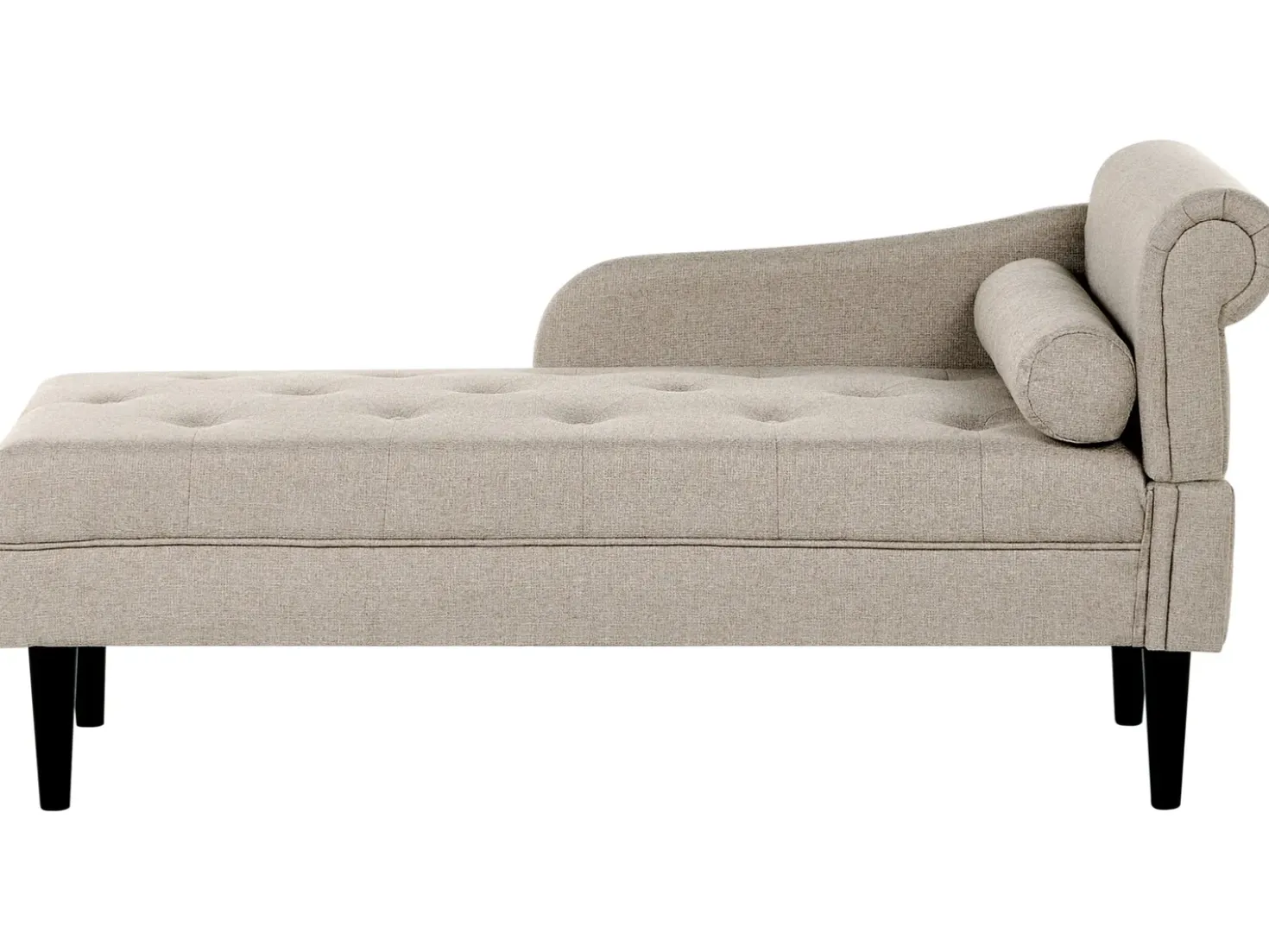 Chaise longue versione destra YVOIRE Tessuto Beige