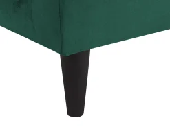 Chaise longue versione destra LUIRO Velluto Verde scuro con contenitore