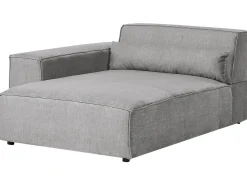Chaise longue versione destra HELLNAR Tessuto Grigio