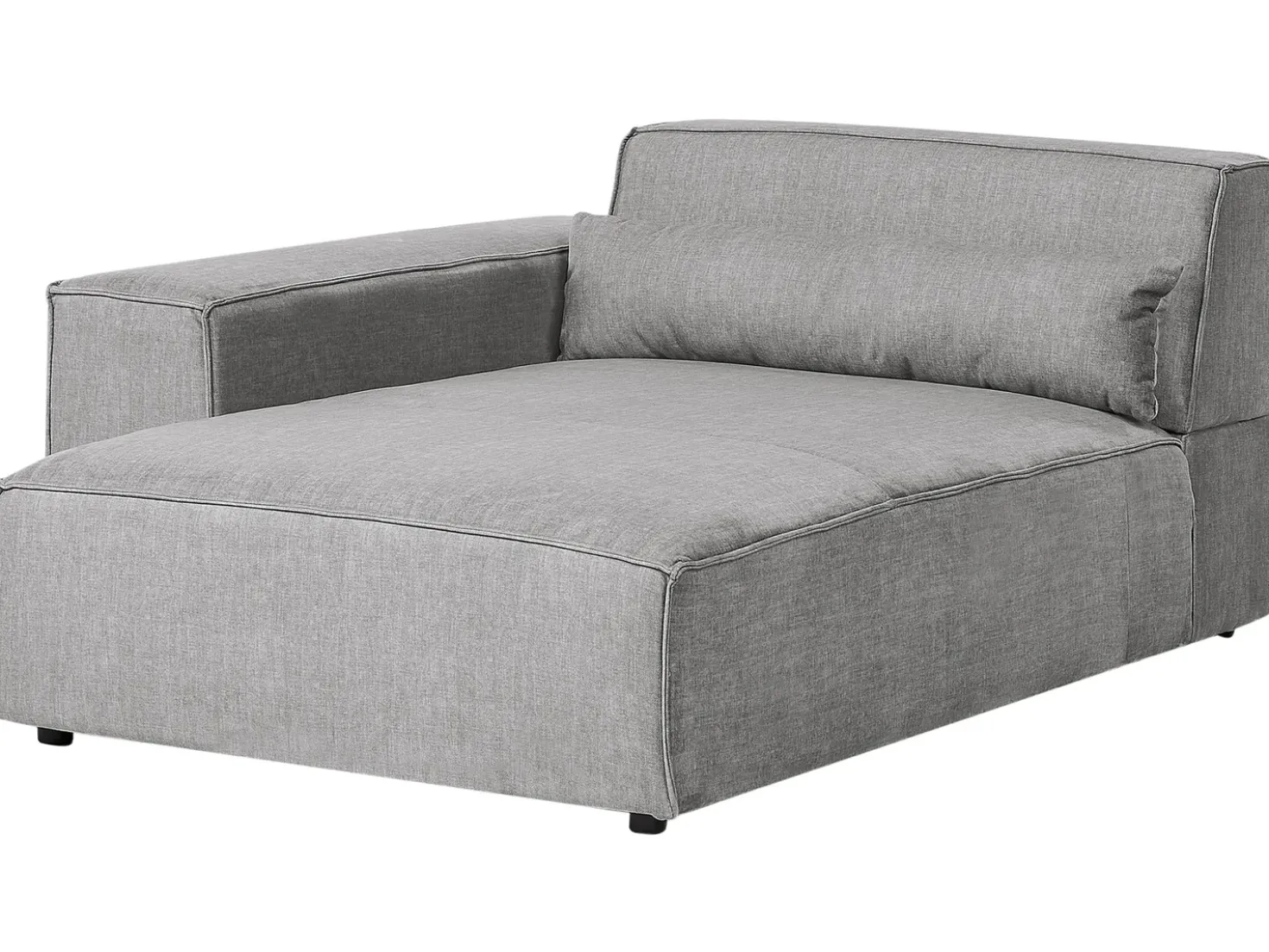 Chaise longue versione destra HELLNAR Tessuto Grigio
