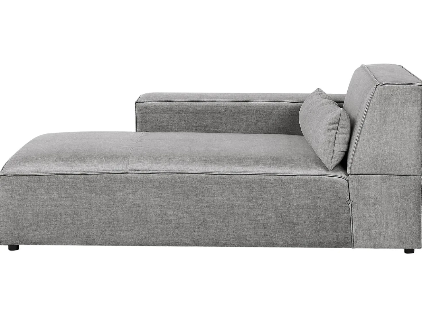Chaise longue versione destra HELLNAR Tessuto Grigio