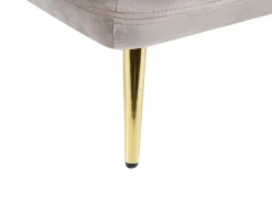 Chaise longue versione destra GONESSE Velluto Tortora