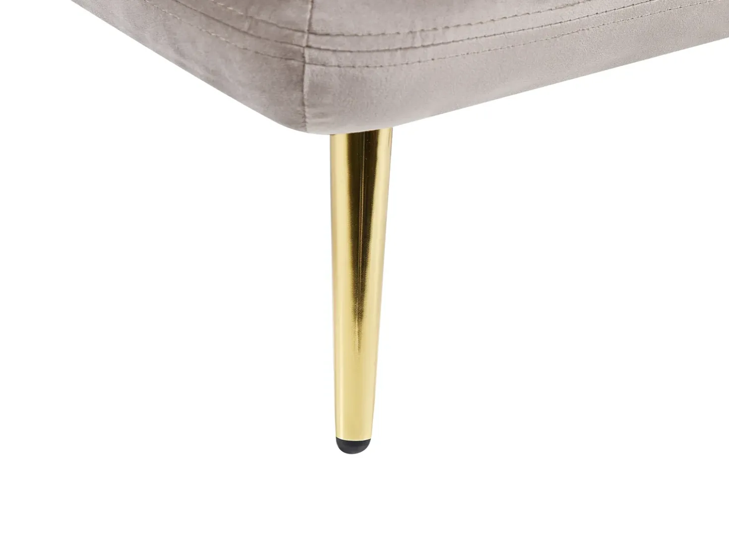 Chaise longue versione destra GONESSE Velluto Tortora