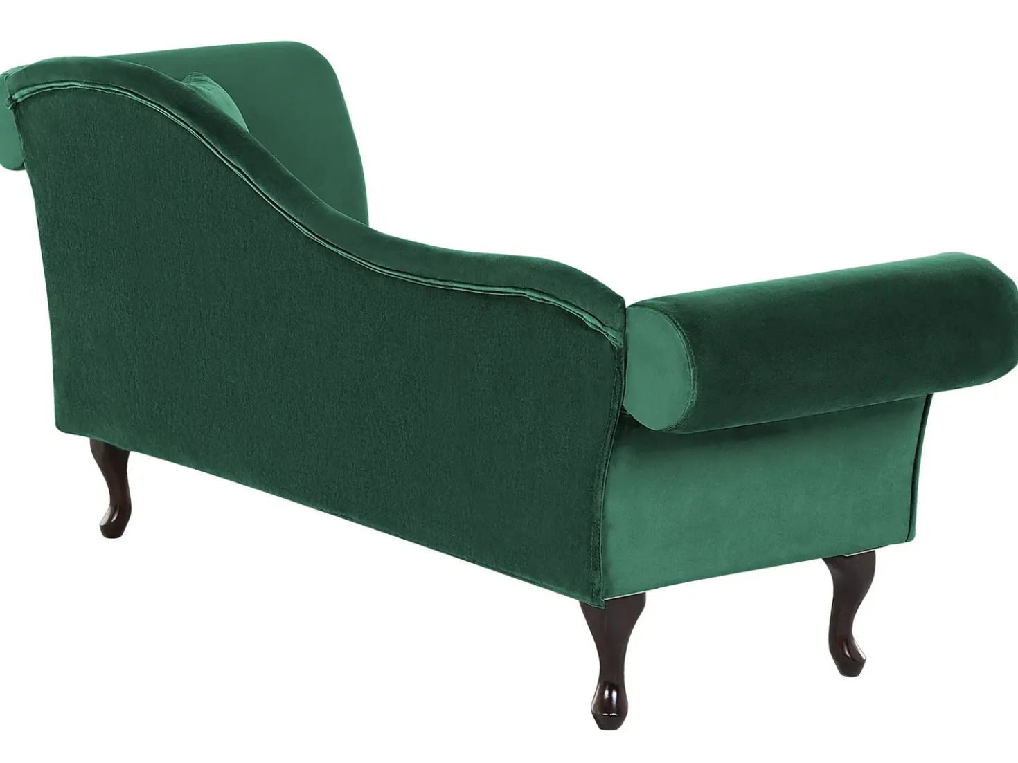 Chaise longue versione destra LATTES Velluto Verde scuro