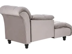 Chaise longue versione destra LORMONT Tessuto Tortora