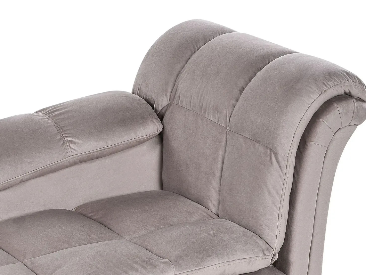 Chaise longue versione destra LORMONT Tessuto Tortora