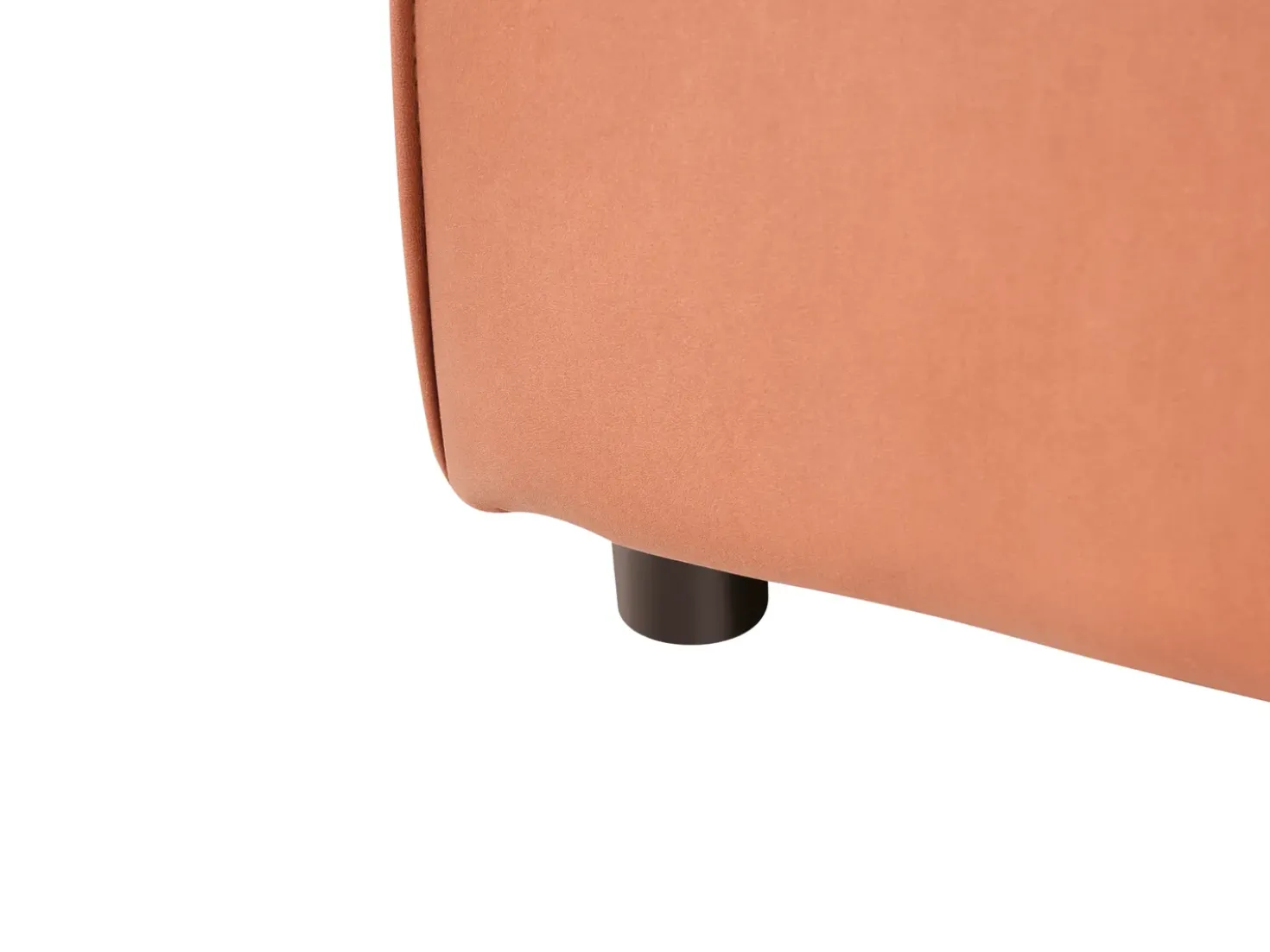 Chaise longue versione destra BRANDE Tessuto Marrone dorato