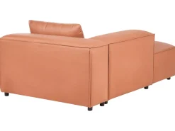 Chaise longue versione destra BRANDE Tessuto Marrone dorato