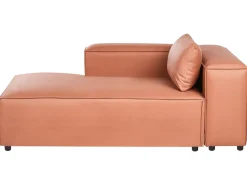 Chaise longue versione destra BRANDE Tessuto Marrone dorato