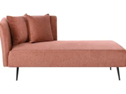 Chaise longue versione destra RIOM Tessuto Rosso