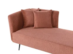 Chaise longue versione destra RIOM Tessuto Rosso