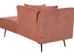 Chaise longue versione destra RIOM Tessuto Rosso
